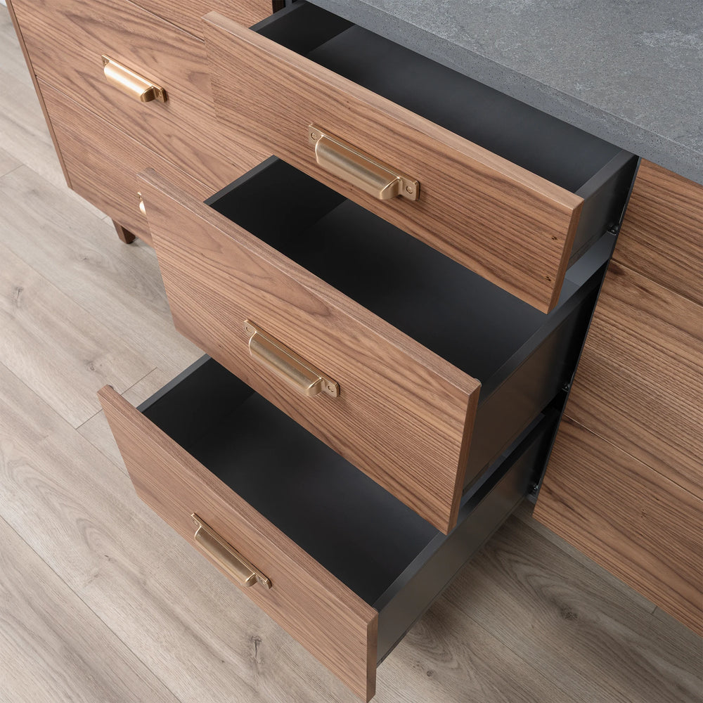 
                  
                    Asher SLIM 72" American Black Walnut Bathroom Vanity, Double Sink
                  
                