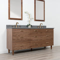 
                  
                    Asher SLIM 72" American Black Walnut Bathroom Vanity, Double Sink
                  
                