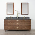 
                  
                    Asher SLIM 72" American Black Walnut Bathroom Vanity, Double Sink
                  
                