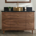 
                  
                    Asher Stainless SLIM 48" American Black Walnut Bathroom Vanity
                  
                