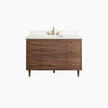 
                  
                    Asher Stainless SLIM 48" American Black Walnut Bathroom Vanity
                  
                