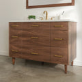 
                  
                    Asher Stainless SLIM 48" American Black Walnut Bathroom Vanity
                  
                