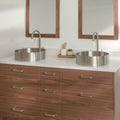 
                  
                    Asher Stainless SLIM 60" American Black Walnut Bathroom Vanity, Double Sink
                  
                