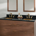 
                  
                    Asher Stainless SLIM 60" American Black Walnut Bathroom Vanity, Double Sink
                  
                