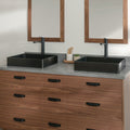 
                  
                    Asher Stainless SLIM 60" American Black Walnut Bathroom Vanity, Double Sink
                  
                