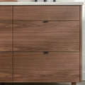 
                  
                    Asher Stainless SLIM 60" American Black Walnut Bathroom Vanity, Double Sink
                  
                