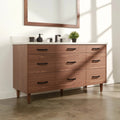 
                  
                    Asher Stainless SLIM 60" American Black Walnut Bathroom Vanity Teodor Bathroom Vanity Canada
                  
                