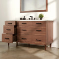 
                  
                    Asher Stainless SLIM 60" American Black Walnut Bathroom Vanity Teodor Bathroom Vanity Canada
                  
                