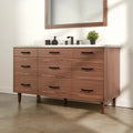 
                  
                    Asher Stainless SLIM 60" American Black Walnut Bathroom Vanity Teodor Bathroom Vanity Canada
                  
                