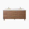 
                  
                    Asher Stainless SLIM 72" American Black Walnut Bathroom Vanity, Double Sink Teodor Bathroom Vanity Canada
                  
                