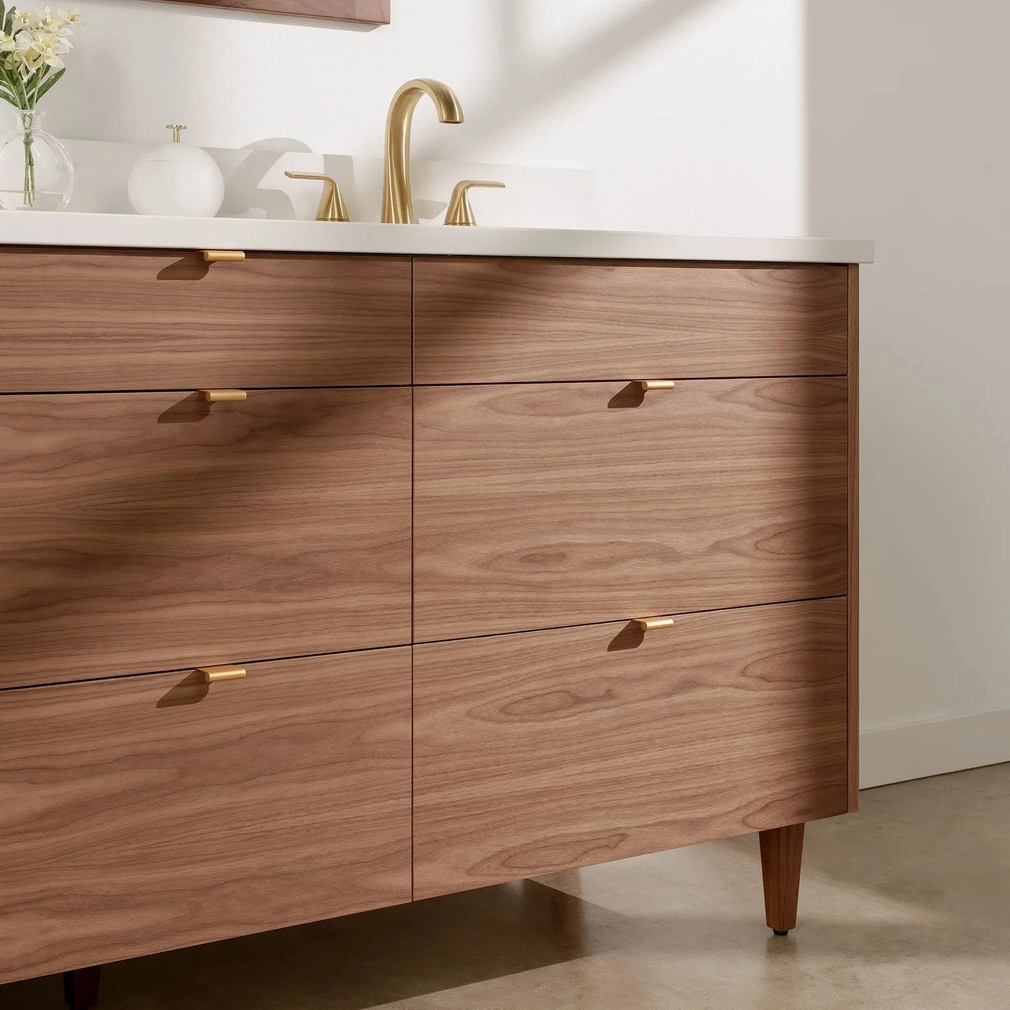 
                  
                    Asher Stainless SLIM 72" American Black Walnut Bathroom Vanity, Double Sink Teodor Bathroom Vanity Canada
                  
                