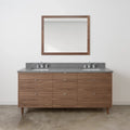 
                  
                    Asher Stainless SLIM 72" American Black Walnut Bathroom Vanity, Double Sink Teodor Bathroom Vanity Canada
                  
                