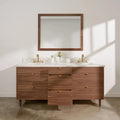 
                  
                    Asher Stainless SLIM 72" American Black Walnut Bathroom Vanity, Double Sink Teodor Bathroom Vanity Canada
                  
                