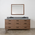 
                  
                    Asher Stainless SLIM 72" American Black Walnut Bathroom Vanity, Double Sink Teodor Bathroom Vanity Canada
                  
                