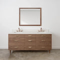 
                  
                    Asher Stainless SLIM 72" American Black Walnut Bathroom Vanity, Double Sink Teodor Bathroom Vanity Canada
                  
                