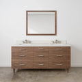 
                  
                    Asher Stainless SLIM 72" American Black Walnut Bathroom Vanity, Double Sink Teodor Bathroom Vanity Canada
                  
                