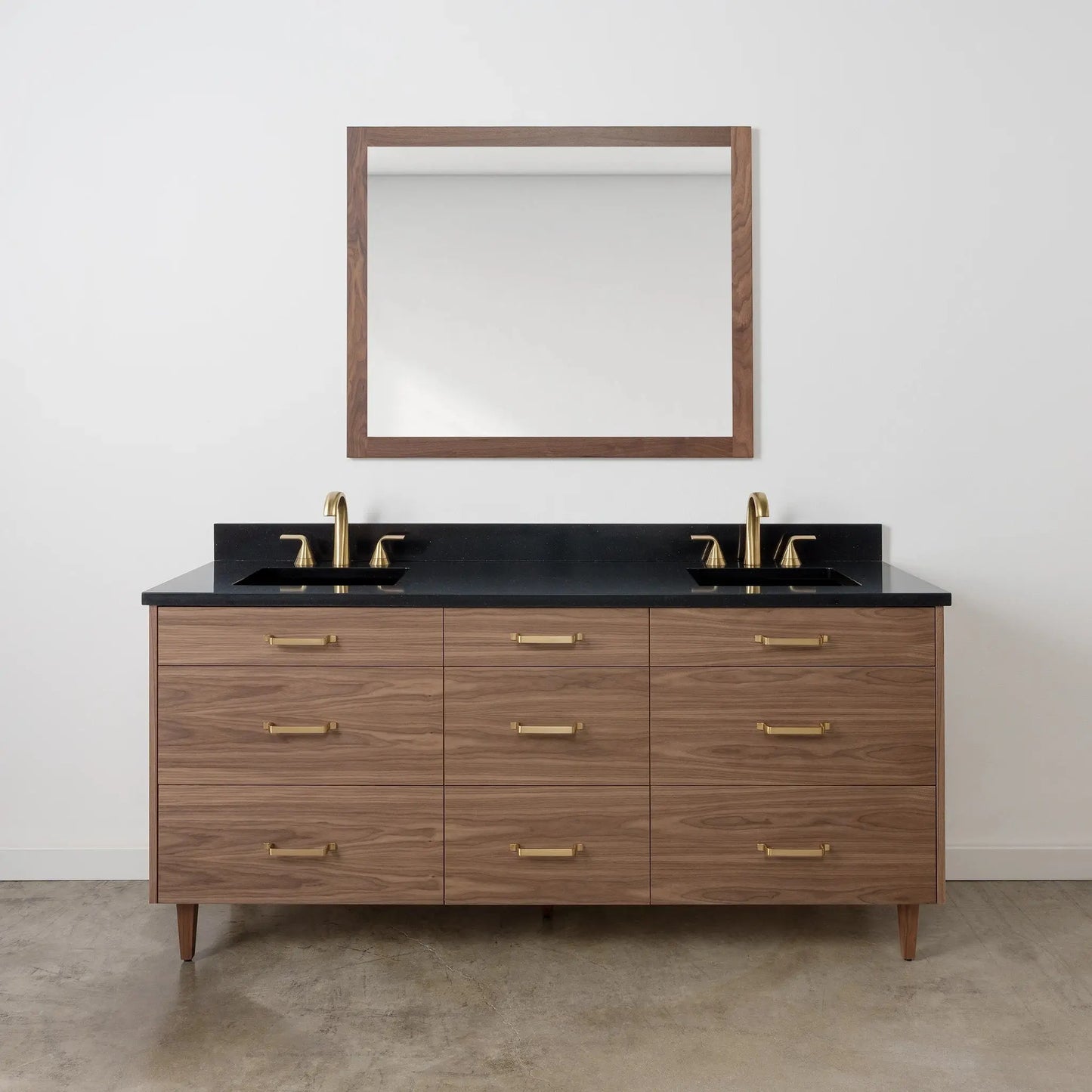 
                  
                    Asher Stainless SLIM 72" American Black Walnut Bathroom Vanity, Double Sink Teodor Bathroom Vanity Canada
                  
                