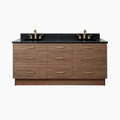 
                  
                    Asher Stainless SLIM 72" American Black Walnut Bathroom Vanity, Double Sink Teodor Bathroom Vanity Canada
                  
                