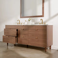 
                  
                    Asher Stainless SLIM 72" American Black Walnut Bathroom Vanity, Double Sink Teodor Bathroom Vanity Canada
                  
                