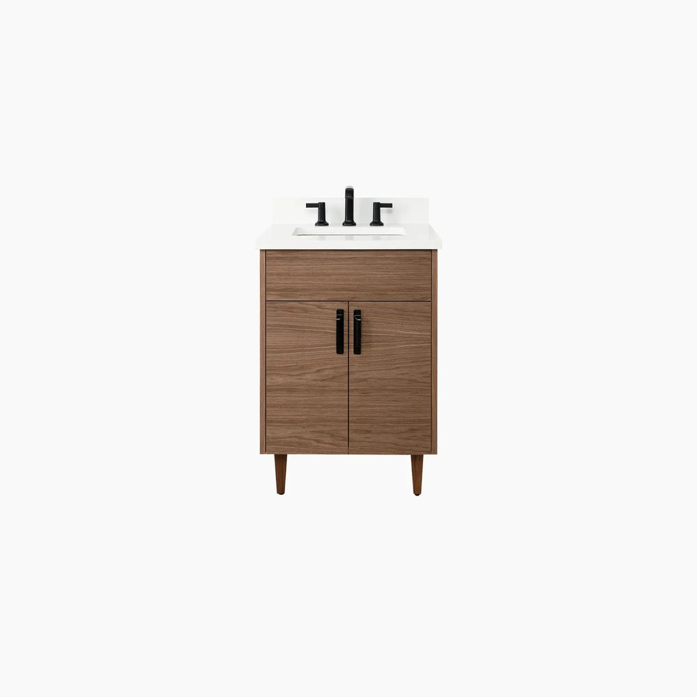 Austin SLIM 24" American Black Walnut Bathroom Vanity Teodor Bathroom Vanity Canada