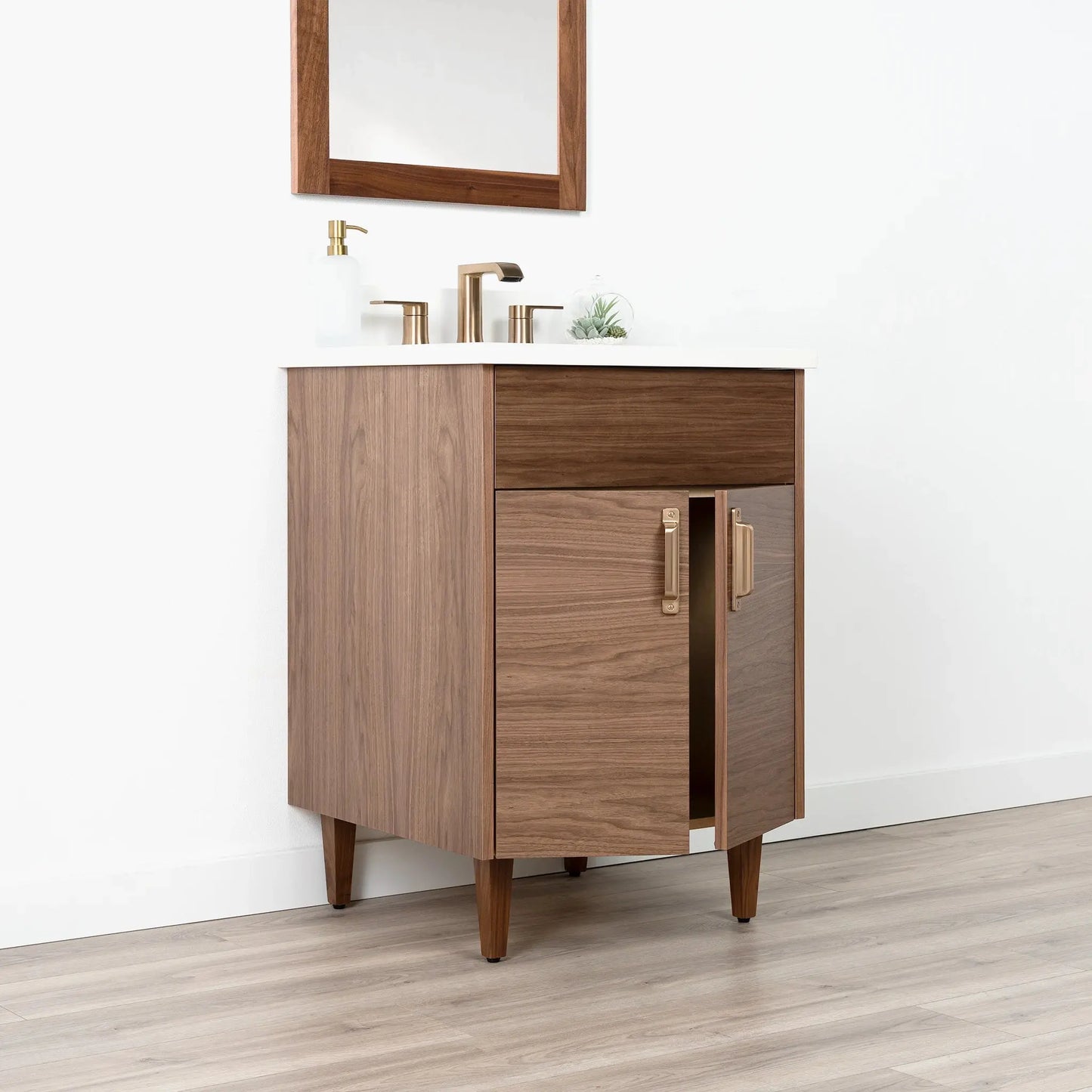 
                  
                    Austin SLIM 24" American Black Walnut Bathroom Vanity Teodor Bathroom Vanity Canada
                  
                