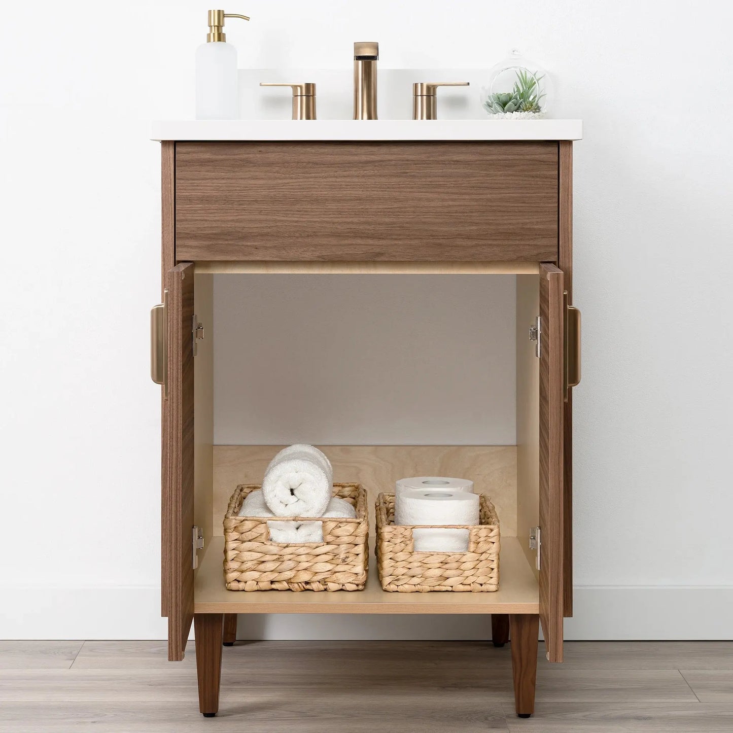 
                  
                    Austin SLIM 24" American Black Walnut Bathroom Vanity Teodor Bathroom Vanity Canada
                  
                