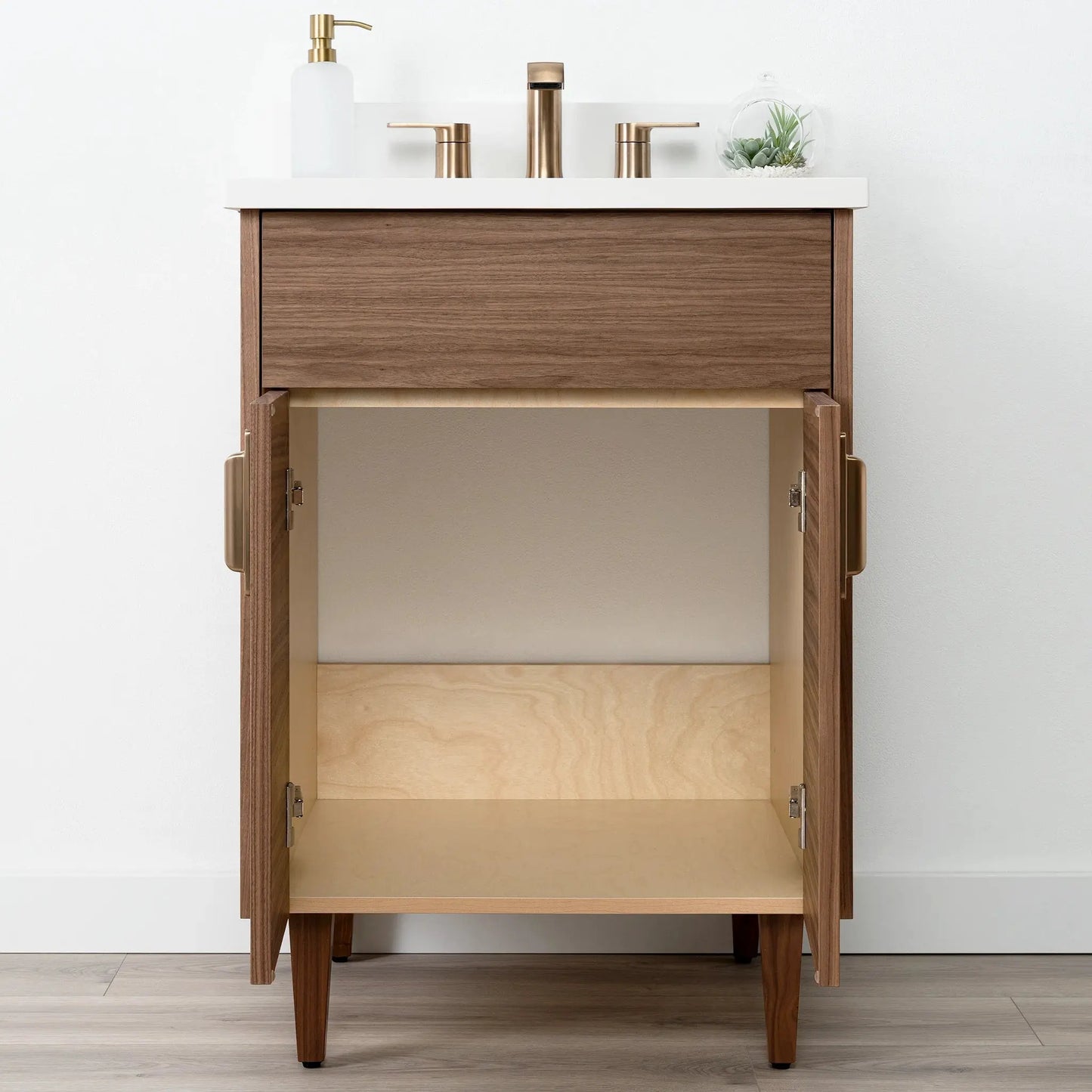 
                  
                    Austin SLIM 24" American Black Walnut Bathroom Vanity Teodor Bathroom Vanity Canada
                  
                