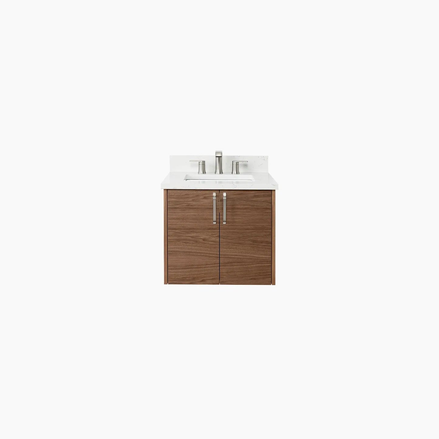 Austin SLIM 24" Wall Mount American Black Walnut Bathroom Vanity Teodor Bathroom Vanity Canada