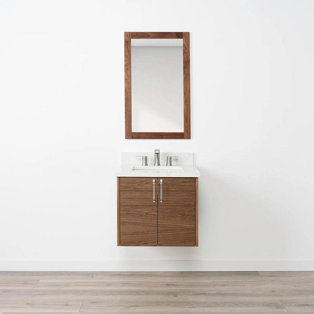 
                  
                    Austin SLIM 24" Wall Mount American Black Walnut Bathroom Vanity Teodor Bathroom Vanity Canada
                  
                
