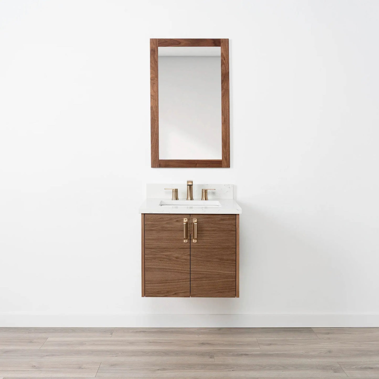 
                  
                    Austin SLIM 24" Wall Mount American Black Walnut Bathroom Vanity Teodor Bathroom Vanity Canada
                  
                