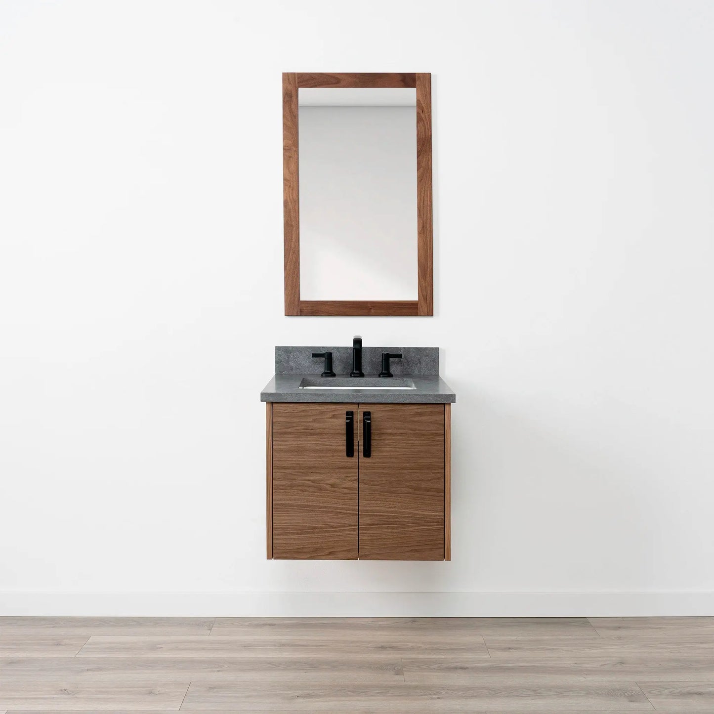 
                  
                    Austin SLIM 24" Wall Mount American Black Walnut Bathroom Vanity Teodor Bathroom Vanity Canada
                  
                