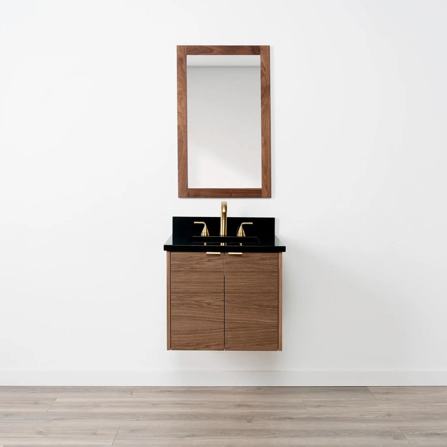 
                  
                    Austin SLIM 24" Wall Mount American Black Walnut Bathroom Vanity Teodor Bathroom Vanity Canada
                  
                