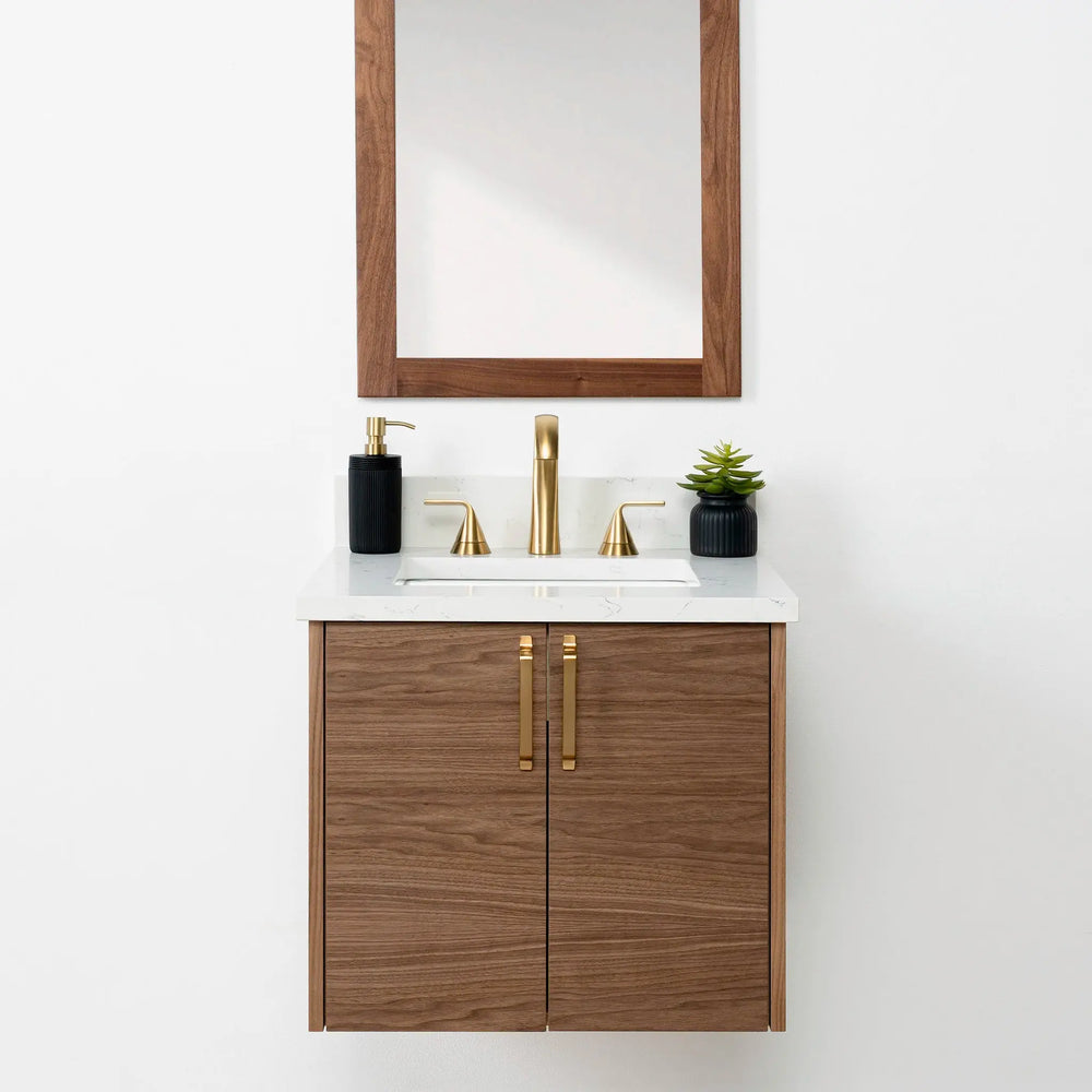 
                  
                    Austin SLIM 24" Wall Mount American Black Walnut Bathroom Vanity Teodor Bathroom Vanity Canada
                  
                