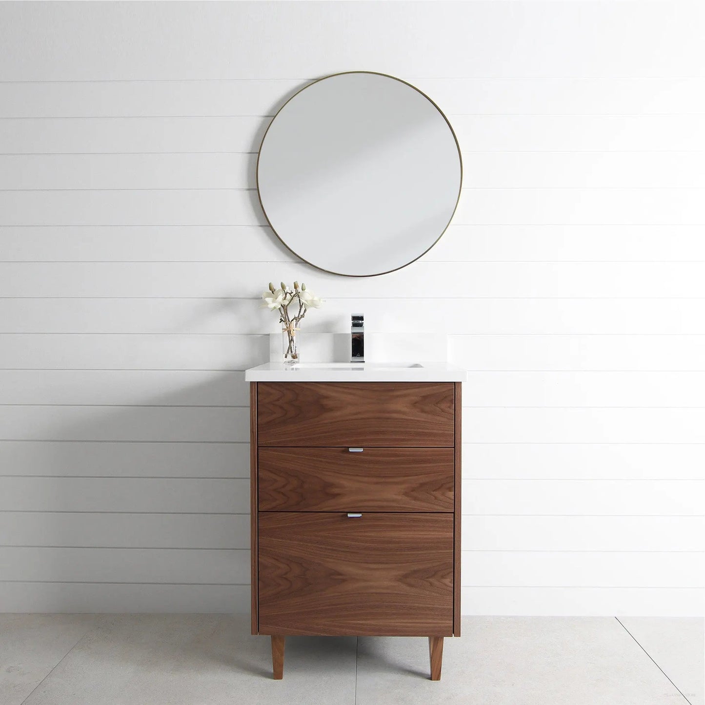 Austin 24", Teodor® Modern American Black Walnut Vanity Teodor Bathroom VanityCanada