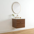 
                  
                    Austin 24" Wall Mount American Black Walnut Bathroom Vanity - All Drawers
                  
                