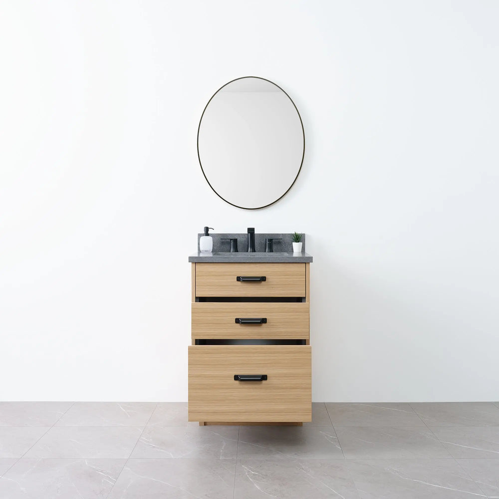 
                  
                    Austin 24" Natural White Oak Bathroom Vanity - Teodor Vanities
                  
                