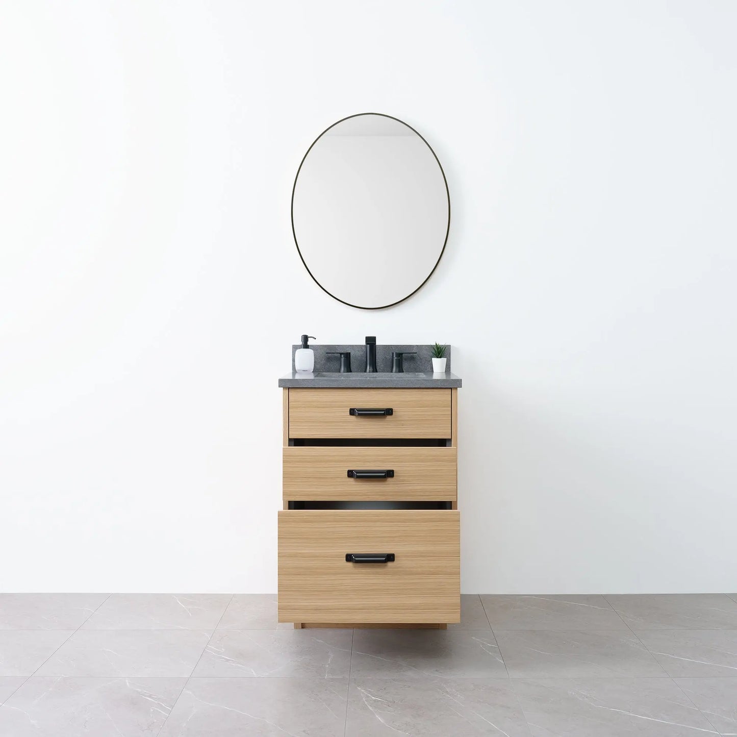 
                  
                    Austin 24" Natural White Oak Bathroom Vanity - Teodor Vanities
                  
                