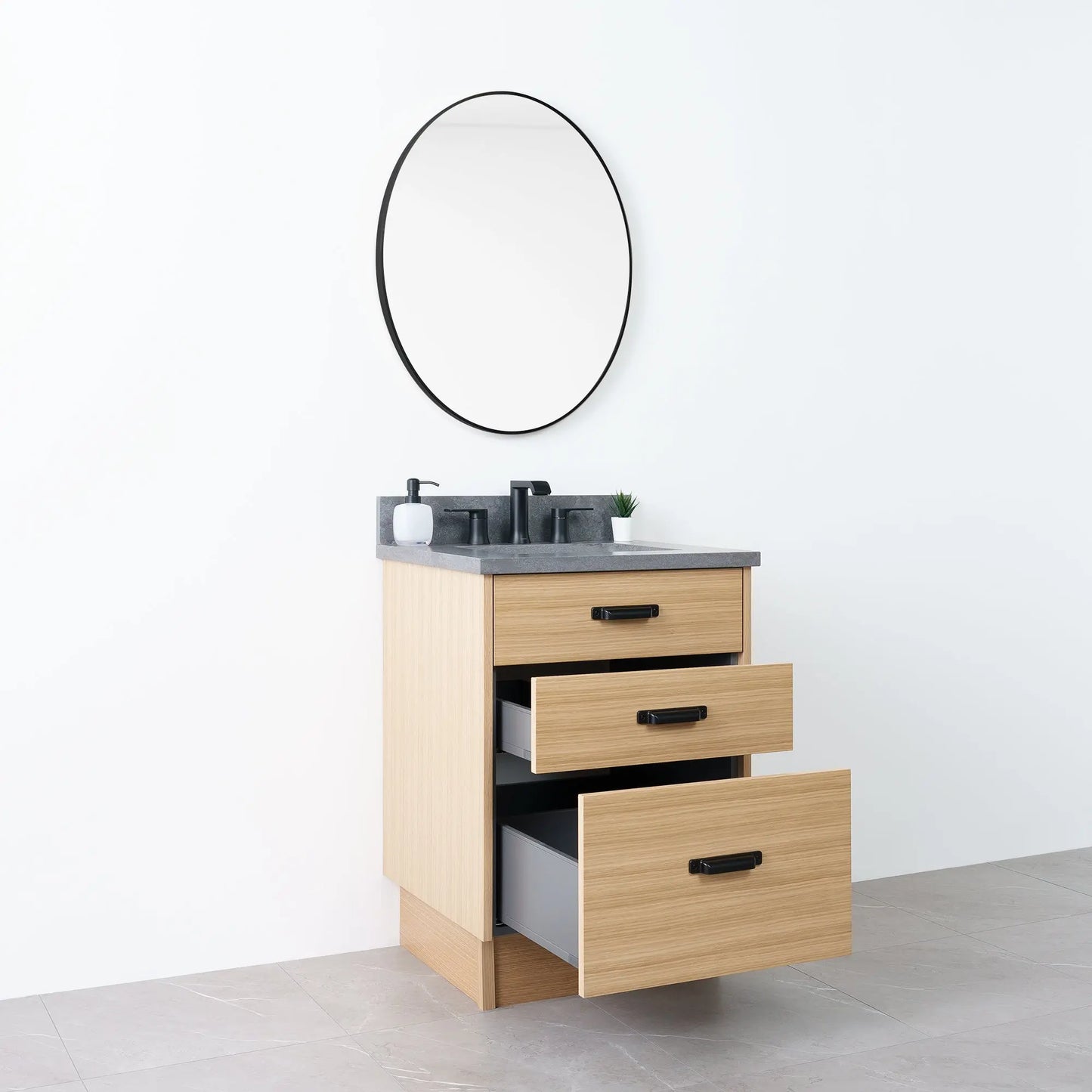 
                  
                    Austin 24" Natural White Oak Bathroom Vanity - Teodor Vanities
                  
                