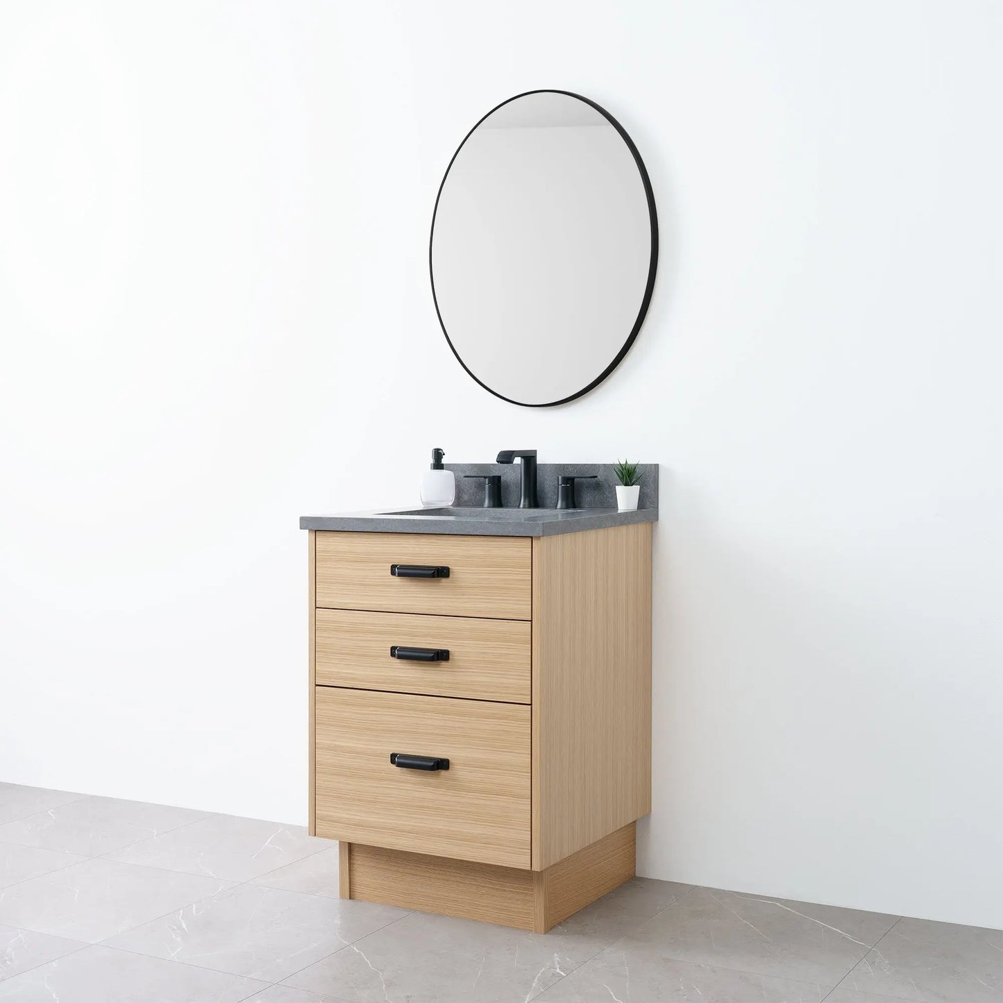 
                  
                    Austin 24" Natural White Oak Bathroom Vanity - Teodor Vanities
                  
                