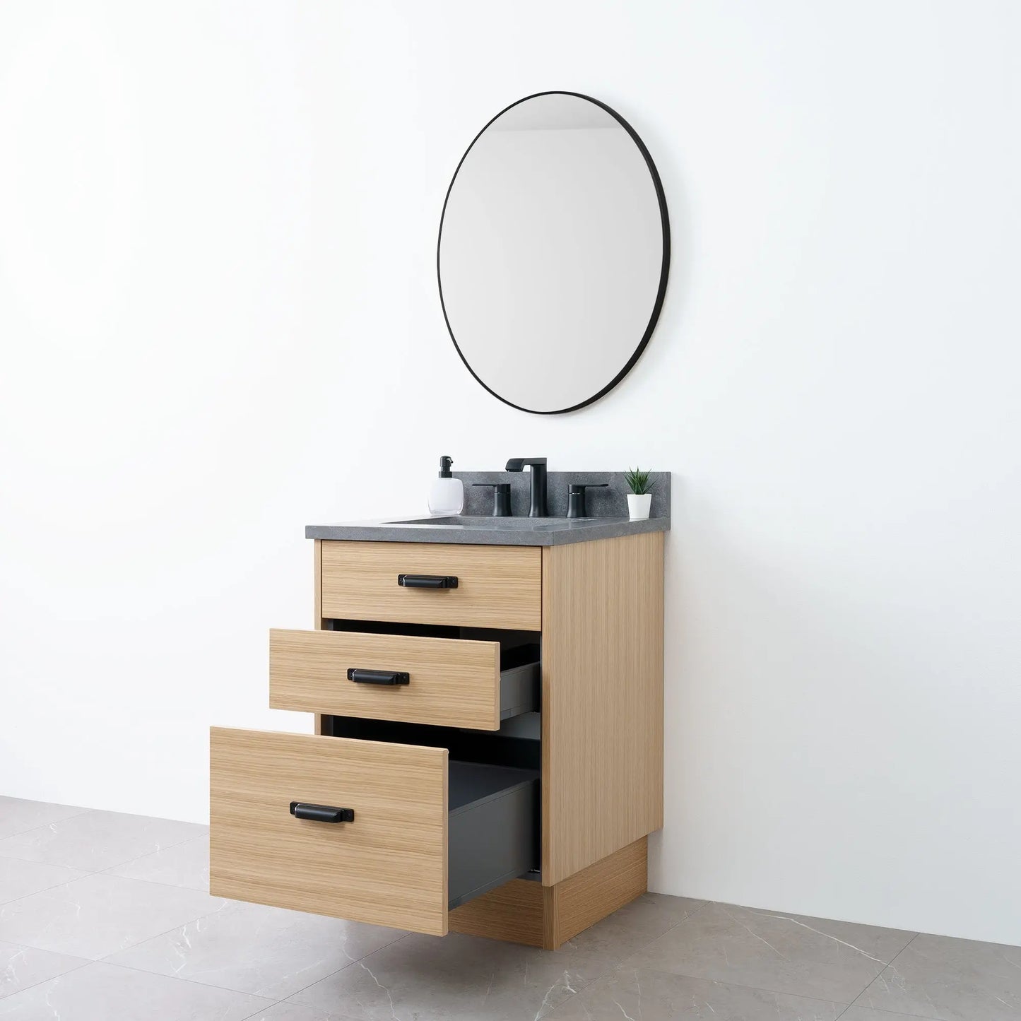 
                  
                    Austin 24" Natural White Oak Bathroom Vanity - Teodor Vanities
                  
                