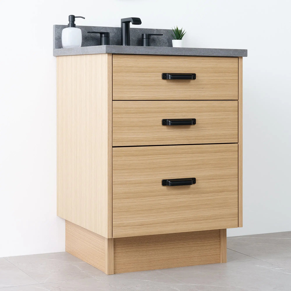 
                  
                    Austin 24" Natural White Oak Bathroom Vanity - Teodor Vanities
                  
                