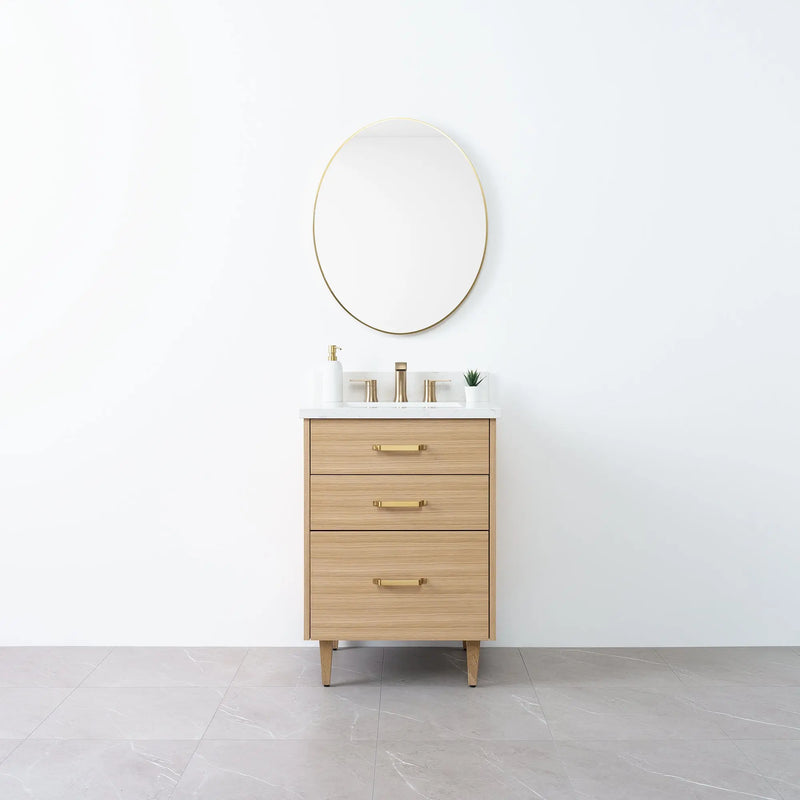 Austin 24", Teodor® Natural White Oak Vanity Teodor Bathroom VanityCanada
