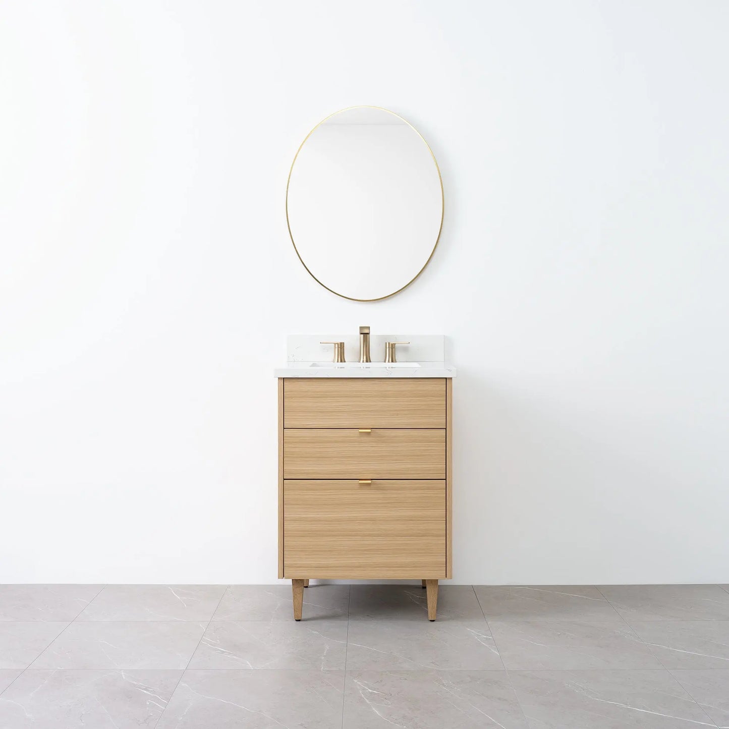 
                  
                    Austin 24" Natural White Oak Bathroom Vanity - Teodor Vanities
                  
                