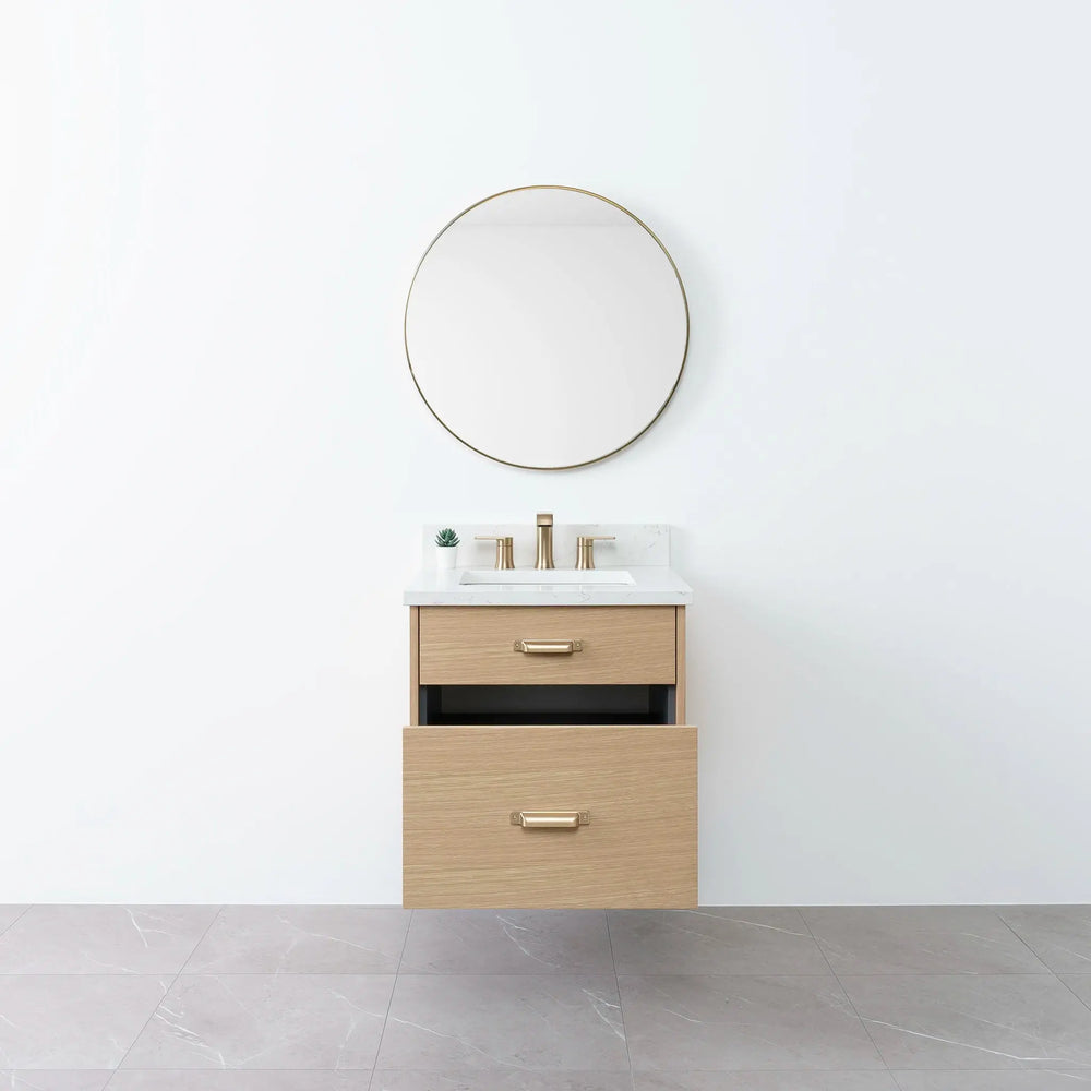 
                  
                    Austin 24", Teodor® Wall Mount Natural White Oak Vanity Teodor Bathroom VanityCanada
                  
                