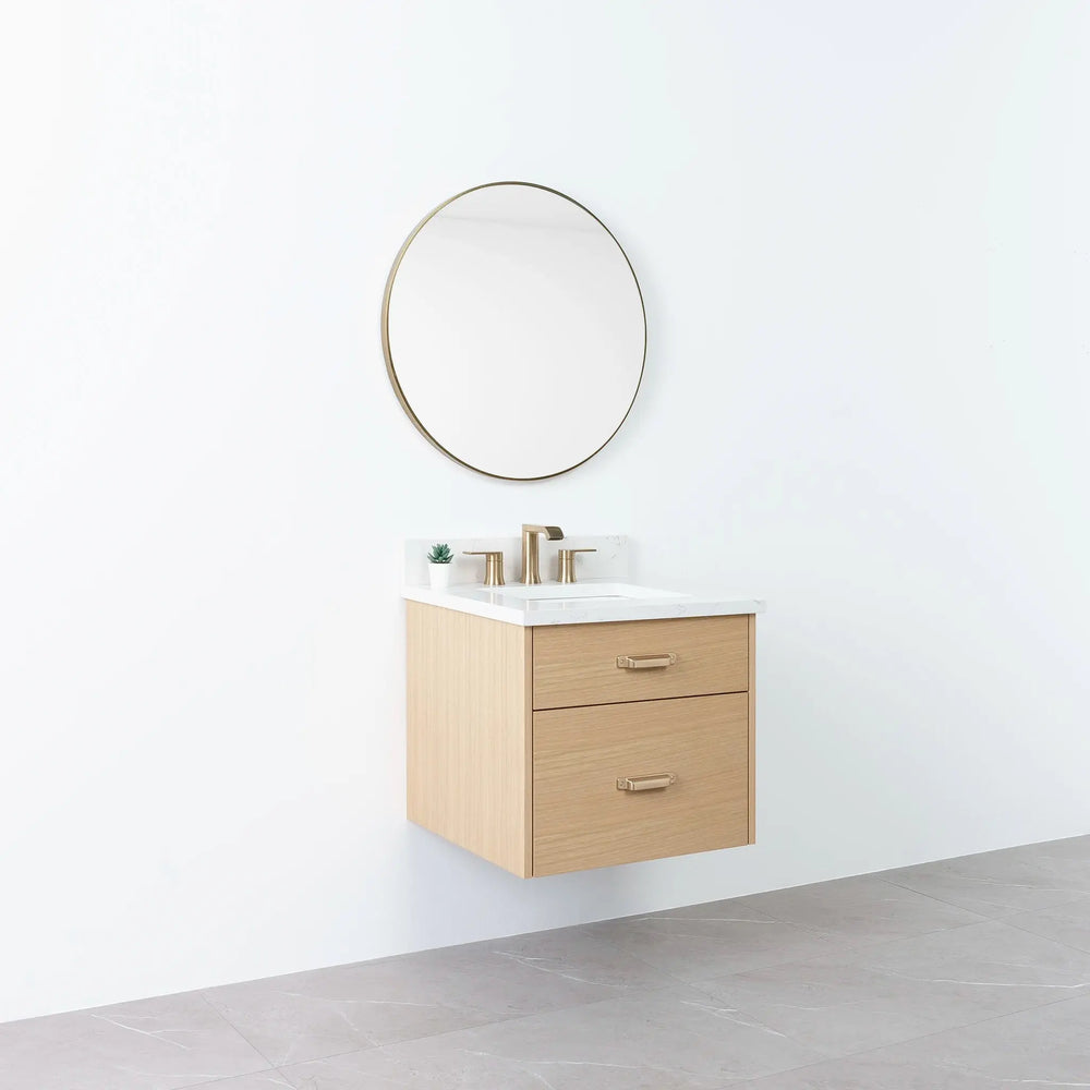 
                  
                    Austin 24", Teodor® Wall Mount Natural White Oak Vanity Teodor Bathroom VanityCanada
                  
                