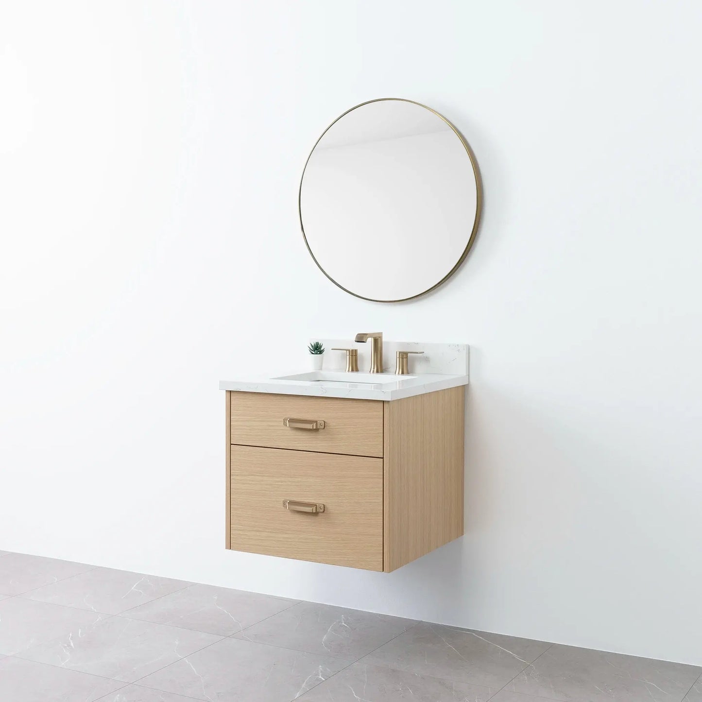 
                  
                    Austin 24", Teodor® Wall Mount Natural White Oak Vanity Teodor Bathroom VanityCanada
                  
                