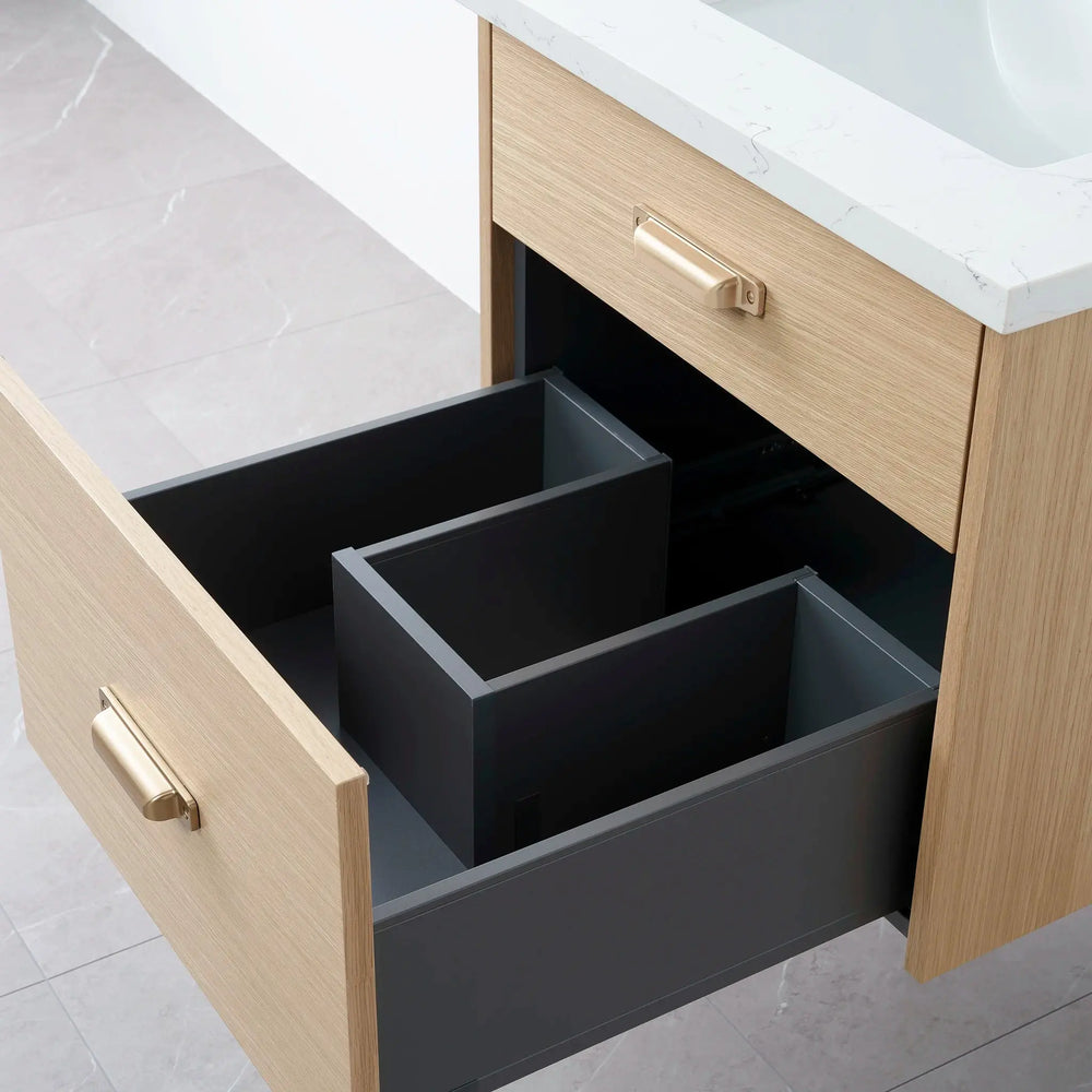 
                  
                    Austin 24", Teodor® Wall Mount Natural White Oak Vanity Teodor Bathroom VanityCanada
                  
                