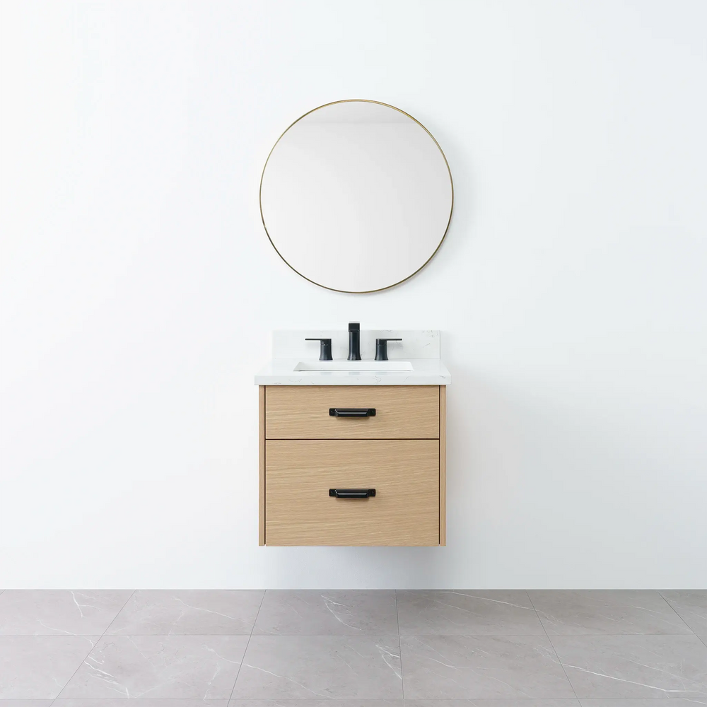 
                  
                    Austin 24", Teodor® Wall Mount Natural White Oak Vanity Teodor Bathroom VanityCanada
                  
                