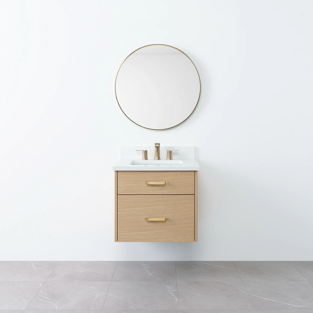 
                  
                    Austin 24", Teodor® Wall Mount Natural White Oak Vanity Teodor Bathroom VanityCanada
                  
                