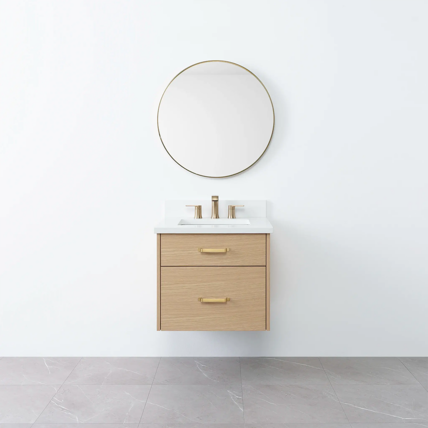 
                  
                    Austin 24", Teodor® Wall Mount Natural White Oak Vanity Teodor Bathroom VanityCanada
                  
                